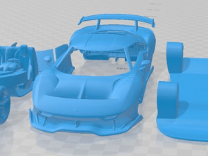 Ferrari P80C 2019 Printable Car 3D-printmodel