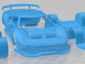 Ferrari P80C 2019 Printable Car 3D Print Model