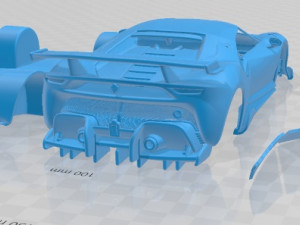 Ferrari P80C 2019 Printable Car 3D Print Model