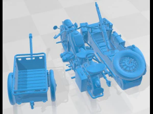 Zundapp KS 750 1942 Printable Motorbike 3D Print Model