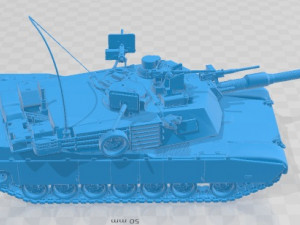 M1A2 Abrams Printable Tank 3D Print Model