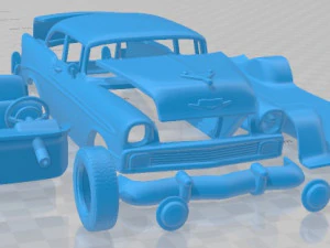 Chevrolet BelAir 1955 Printable Car 3D Print Model