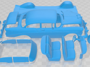 Chevrolet BelAir 1955 Printable Car Modèles 3D en vedette