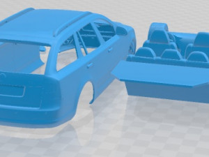 Skoda Octavia RS Combi 2010 Printable Car Modelo de impresión 3D