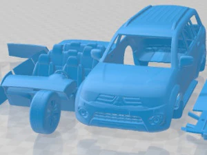 मित्सुबिशी पजेरो डकार 2014 प्रिंट करने योग्य कार 3D प्रिंट मॉडल