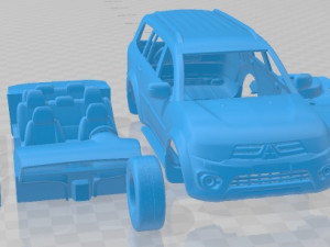 Mitsubishi Pajero Dakar 2014 Printable Car 3D Baskı Modeli