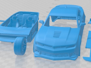 Chevrolet Camaro Z28 2014 Printable Car 3Dプリントモデル