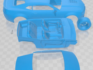 Chevrolet Camaro Z28 2014 Printable Car Model do druku 3D