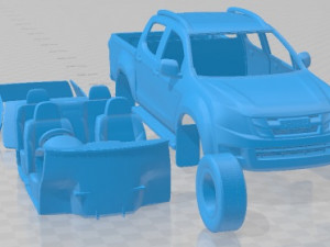 Isuzu D Max Double Cab Huntsman 2014 Printable Car Model do druku 3D