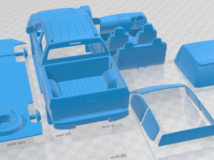 Isuzu D Max Double Cab Huntsman 2014 Printable Car Model do druku 3D