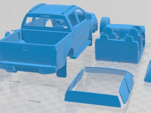 Isuzu D Max Double Cab Huntsman 2014 Printable Car Model do druku 3D