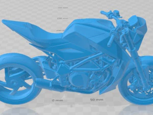 Agusta Bestiale 2021 Printable Motorbike 3D Print Model