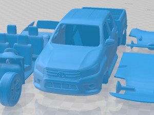 Toyota Hilux Double Cab Revo 2018 Printable Car 3D Print Model