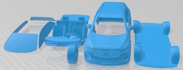 Kia Sorento 2014 Printable Car 3D Print Model .c4d .max .obj .3ds .fbx .stl .blend 