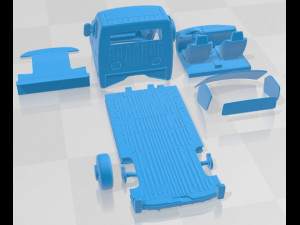 Nissan NV400 FWD LL35 L3H1 Platform 2014 Printable Truck 3D प्रिंट मॉडल