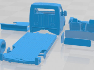 Nissan NV400 FWD LL35 L3H1 Platform 2014 Printable Truck 3D प्रिंट मॉडल