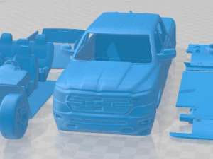 Dodge Ram Bighorn 2019 Yazdırılabilir Ca 3D Baskı Modeli