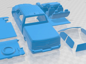 Dodge Ram Bighorn 2019 Printable Ca Model do druku 3D