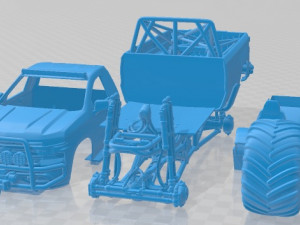 Chevrolet Silverado Monster Truck 2019 Printable 3D 프린트 모델