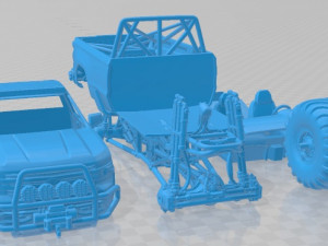 Chevrolet Silverado Monster Truck 2019 Printable 3D 프린트 모델