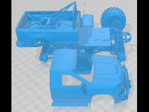 Chevrolet Silverado Monster Truck 2019 Printable 3D 프린트 모델