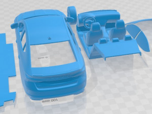 Skoda Octavia Sedan RS 2020 Printable Car Modelo de Impressão 3D