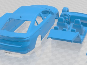 Skoda Octavia Sedan RS 2020 Printable Car Modelo de Impressão 3D