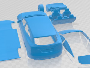 Tesla Model S Shooting Brake 2019 Printable Car Modello di stampa 3D