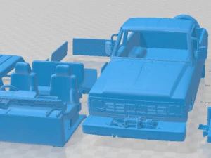 Coche Imprimible Nissan Safari 1985 Modelo de impresión 3D