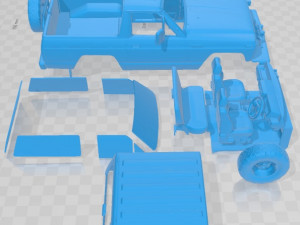 Nissan Safari 1985 Printable Car 3D 打印模型