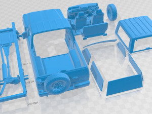Nissan Safari 1985 Printable Car 3D 打印模型