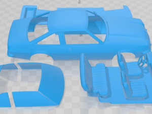 Opel Manta 1975 Printable Car 3D Принт Модель
