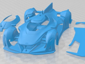 Hyundai N 2022 Vision Gran Turismo Printable Car Model Cetak 3D