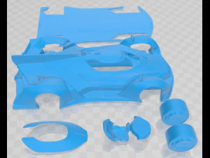 Hyundai N 2022 Vision Gran Turismo Printable Car 3D Print Model