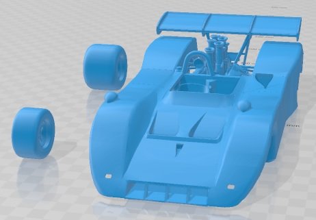 BRM P167 1971 Printable Car Model do druku 3D .c4d .max .obj .3ds .fbx .stl .blend 