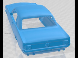 Mustang 289 1968 Printable Body Car Modèles 3D en vedette