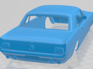 Mustang 289 1968 Printable Body Car Modèles 3D en vedette