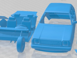 Mazda 323 Familia 1978 Printable Car Model do druku 3D