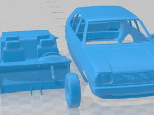 Mazda 323 Familia 1978 Printable Car Model do druku 3D