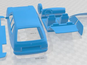 Mazda 323 Familia 1978 Printable Car 3D Print Model