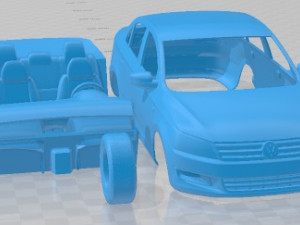 Volkswagen Santana 2014 Printable Car Modelo de impresión 3D