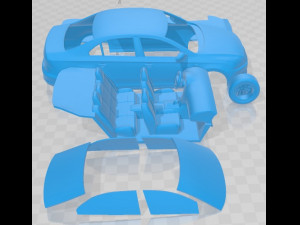 Volkswagen Santana 2014 Printable Car Modelo de impresión 3D