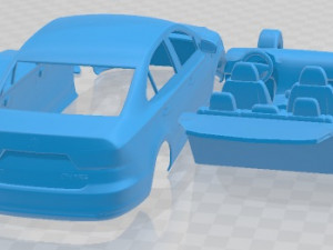 Volkswagen Santana 2014 Printable Car Modelo de impresión 3D