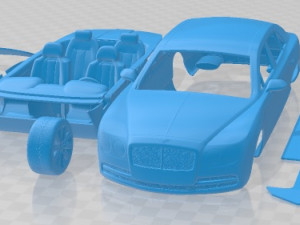 Bentley Continental Flying Spur 2014 Printable Car 3D Print Model