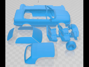 E30 Cabriolet 1991 Printable Car Modelo de impresión 3D