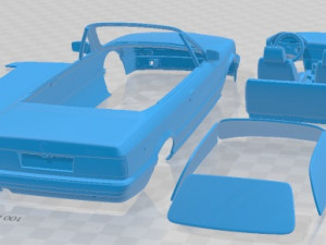 E30 Cabriolet 1991 Printable Car Modelo de impresión 3D