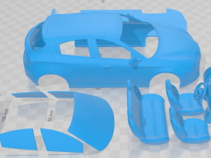 Alfa Romeo Giulietta Quadrifoglio Verde 2014 Printable Car Modèles 3D en vedette