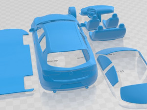 Alfa Romeo Giulietta Quadrifoglio Verde 2014 Printable Car Modèles 3D en vedette