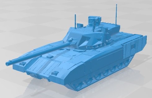 T14 Armata Printable Tank 3D Принт Модель .c4d .max .obj .3ds .fbx .stl .blend 