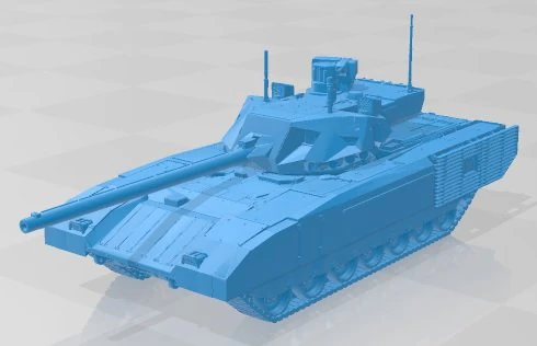 T14 Armata Printable Tank 3D Print Model .c4d .max .obj .3ds .fbx .stl .blend